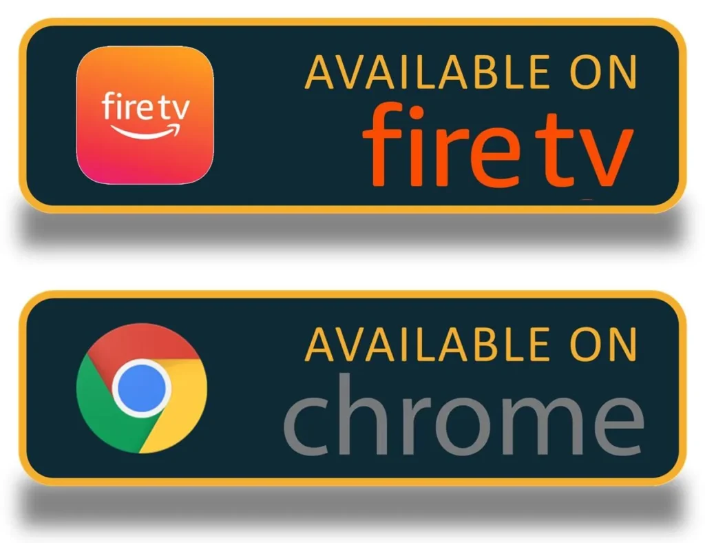 Fire TV Stick and Google Chromecast devices supporting Raswaver IPTV service.